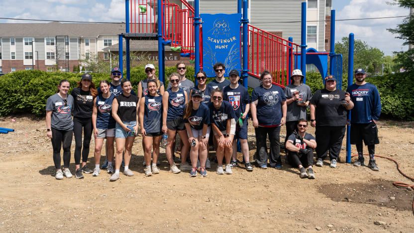 Blue Jackets Foundation Builds 14th Playground in Columbus